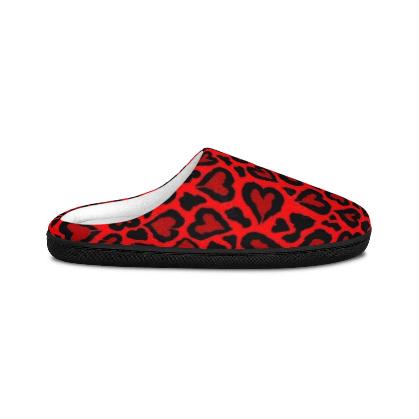 Women's Slippers - Heart Leopard Slippers