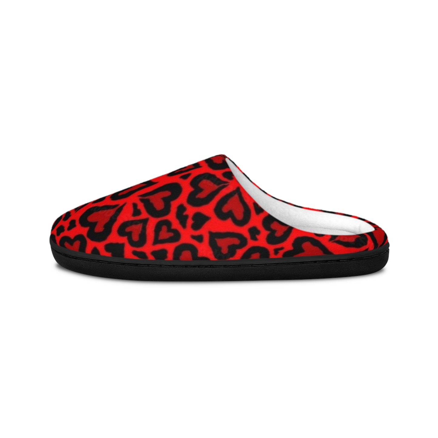 Women's Slippers - Heart Leopard Slippers