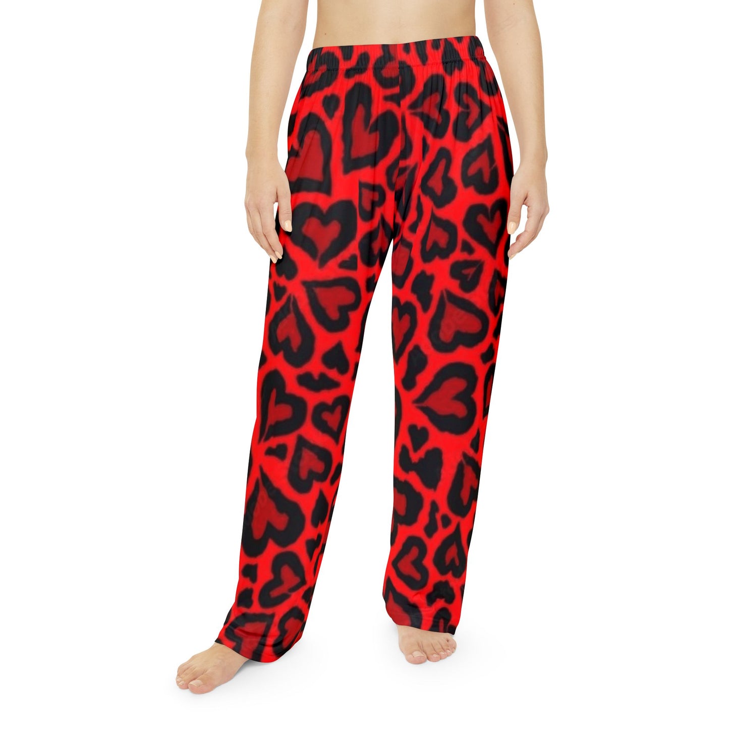 Heart Leopard Pajama Pants