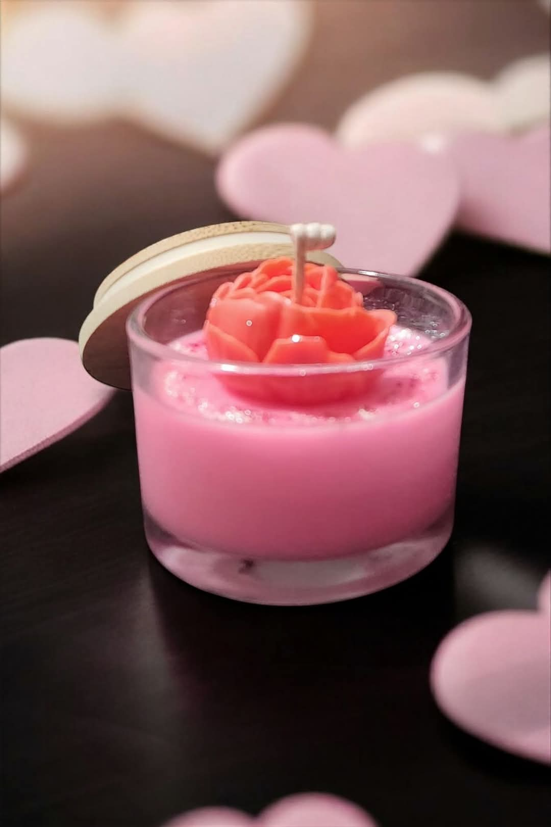 Heart Petals Candle